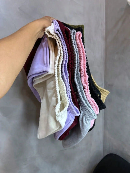 (KIT COM 6)  Shortinhos Moletinho 100% Algodão Cintura Alta | OFERTA INVERNO