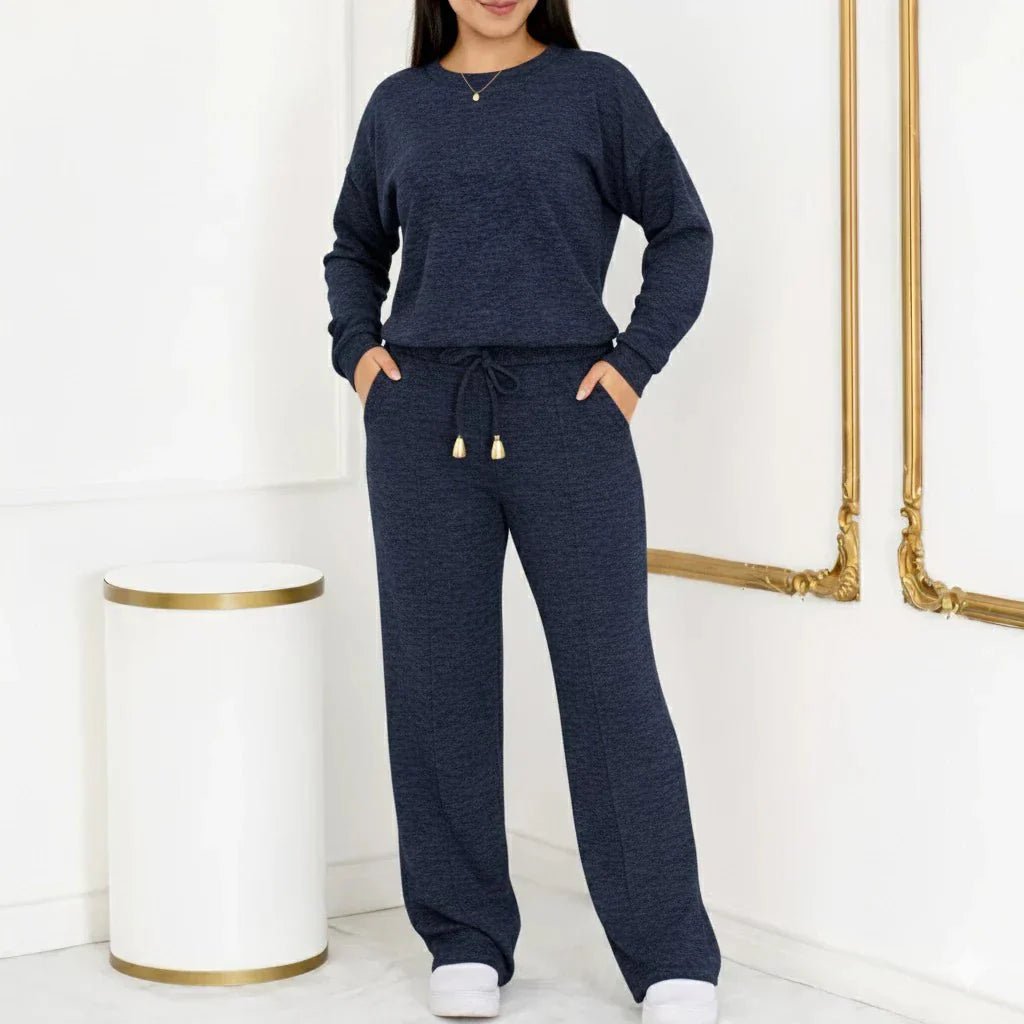 Conjunto Tricot Elegância Premium (Blusa + Calça) | Coleção Inverno